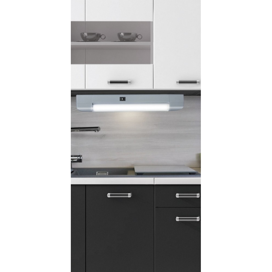 Rabalux - LED underskåpsbelysning för kök BAND LIGHT 1xG13/10W/230V 39,5 cm silver