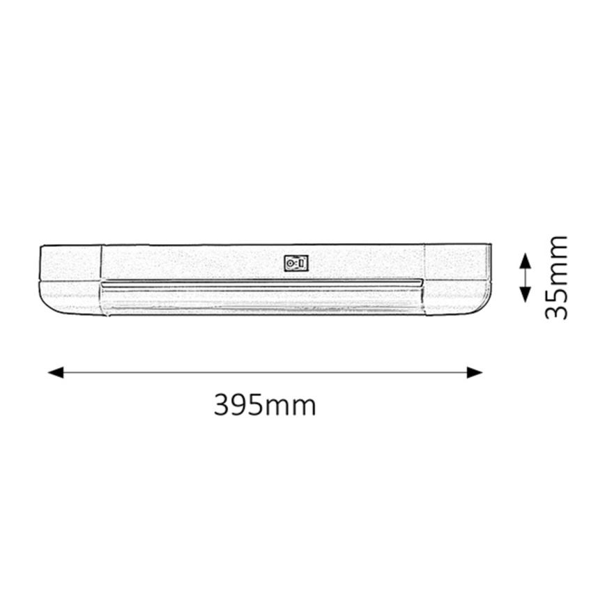 Rabalux - LED underskåpsbelysning för kök BAND LIGHT 1xG13/10W/230V 39,5 cm silver