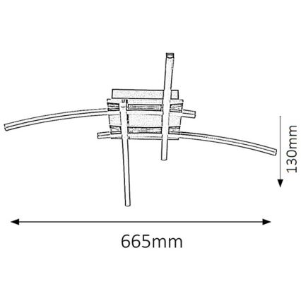 Rabalux 2503 - LED Takbelysning ALEXIS 4xLED/6W