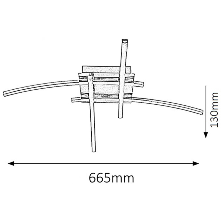 Rabalux 2503 - LED Takbelysning ALEXIS 4xLED/6W