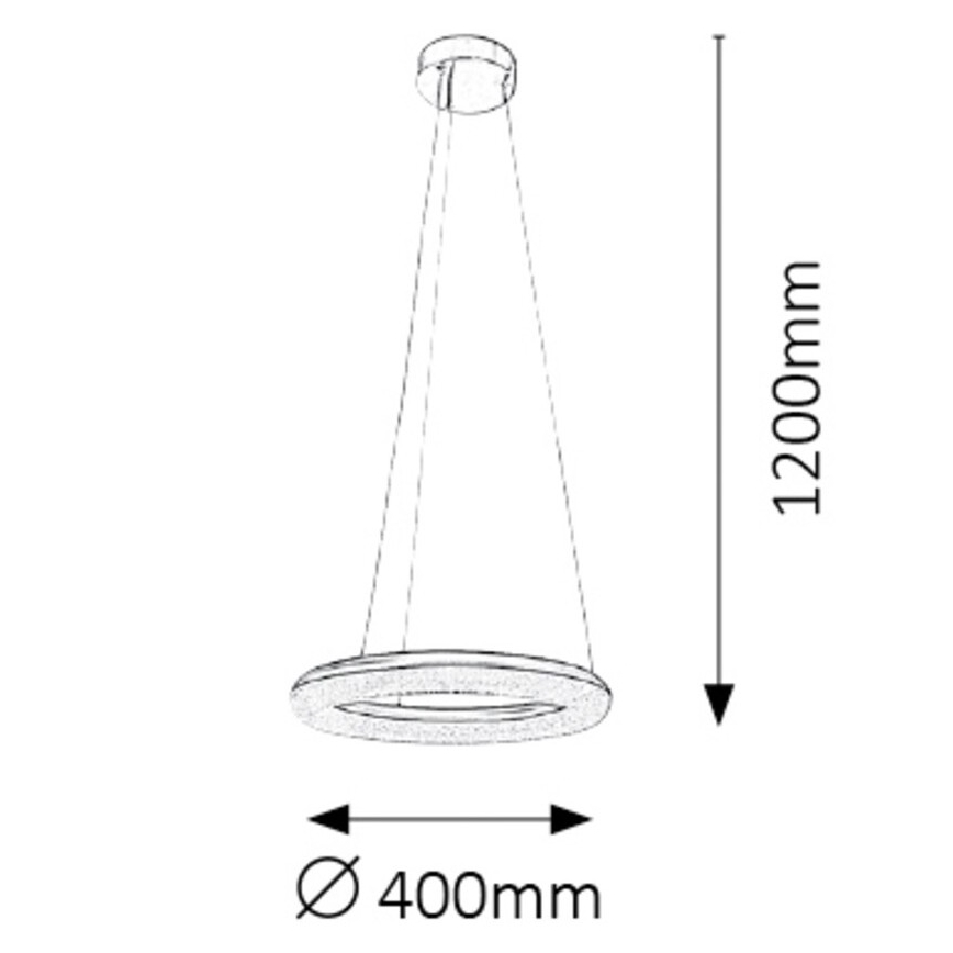 Rabalux 2565 - Dimbar LED-lampakrona GEORGINA LED/24W/230V