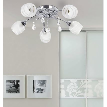 Rabalux 2622 - Takbelysning MELISSA 5xE14/60W/230V