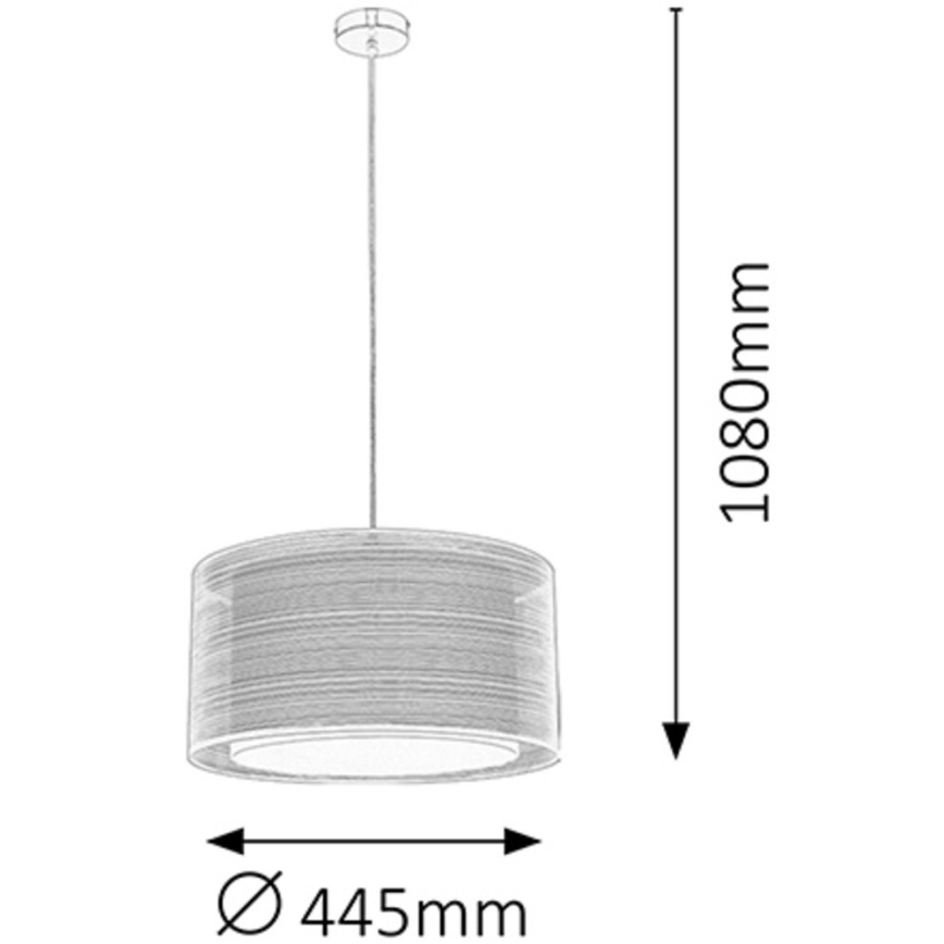 Rabalux 2632 - Hängande lampa ANASTASIA E27/60W