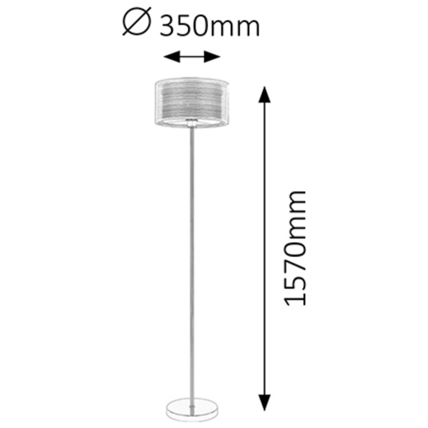 Rabalux 2633 - Golvlampa ANASTASIA E27/60W