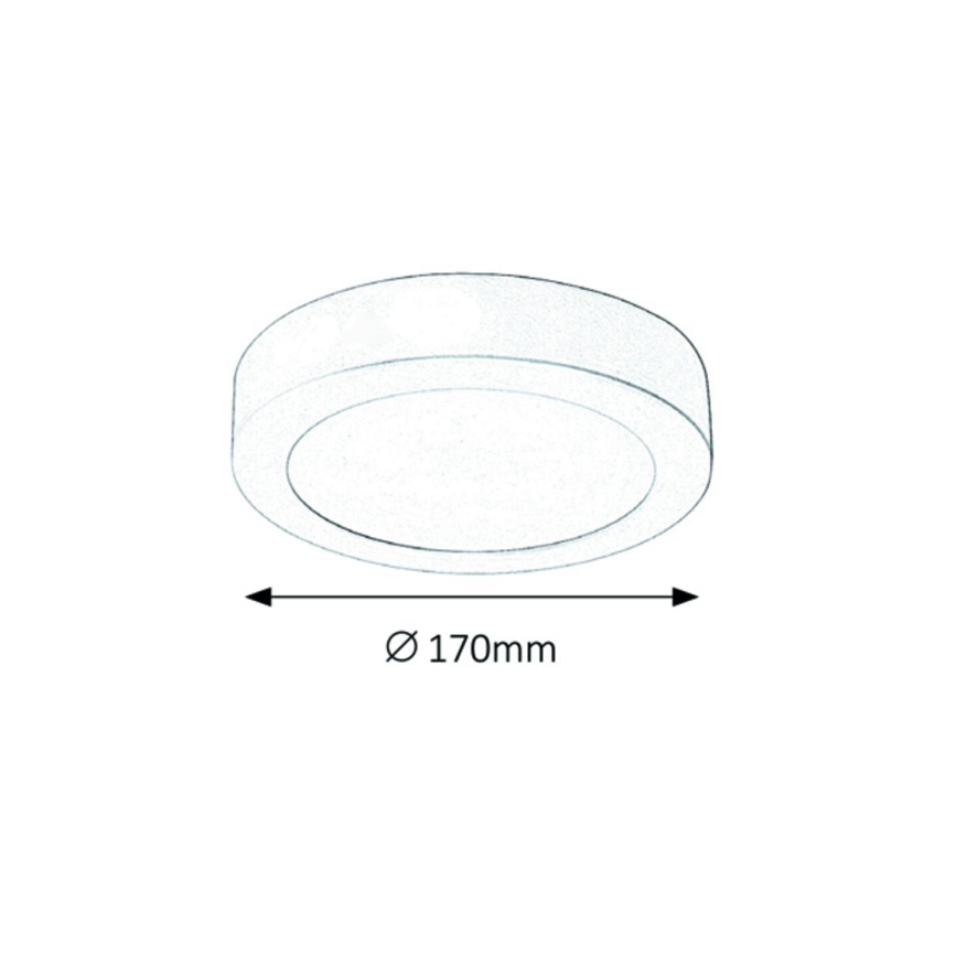 Rabalux 2655 - LED Takbelysning LOIS LED/12W/230V