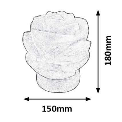 Rabalux - Salt lampa 1xE14/15W/230V acacia	 3,5 kg