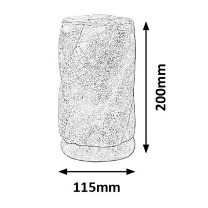 Rabalux - Salt lampa 1xE14/15W/230V acacia	 3,6 kg