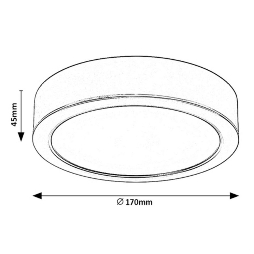 Rabalux - LED taklampa LED/17W/230V diameter 17 cm