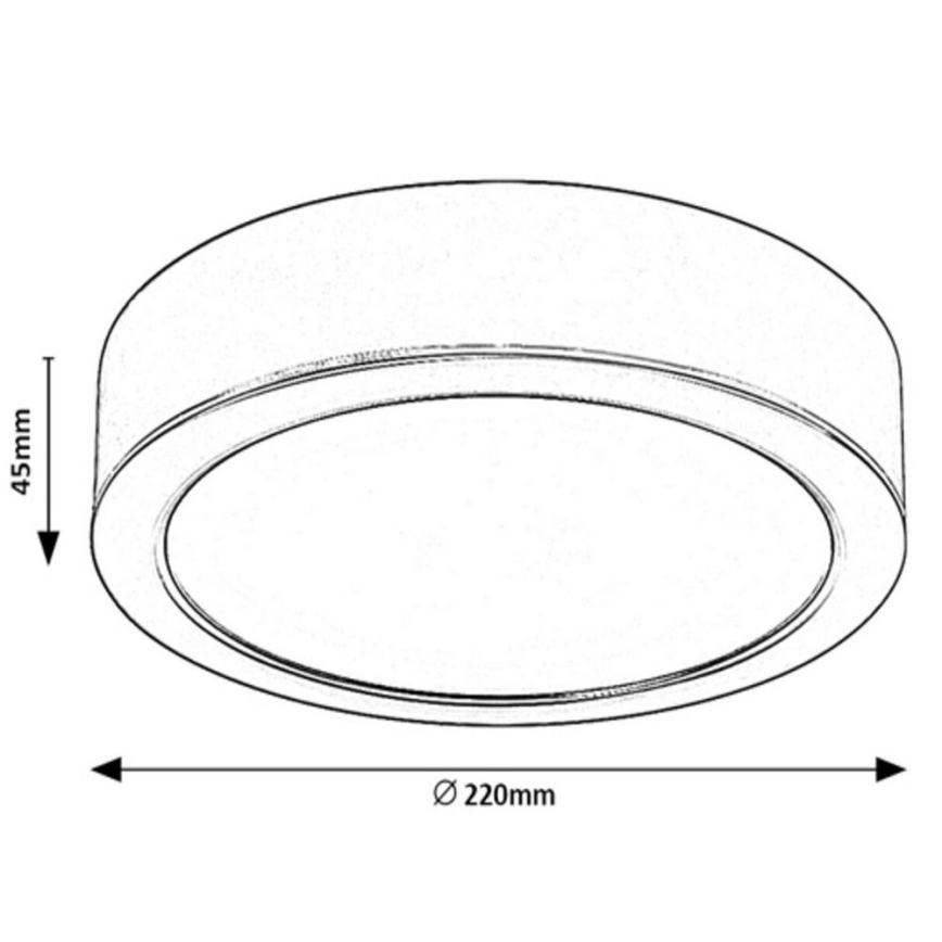Rabalux - LED taklampa LED/24W/230Vpr. 22 cm
