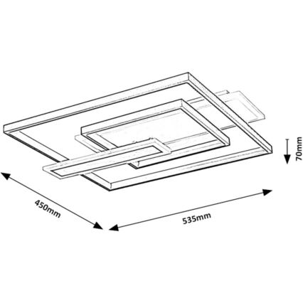 Rabalux - LED taklampa LED/50W/230V
