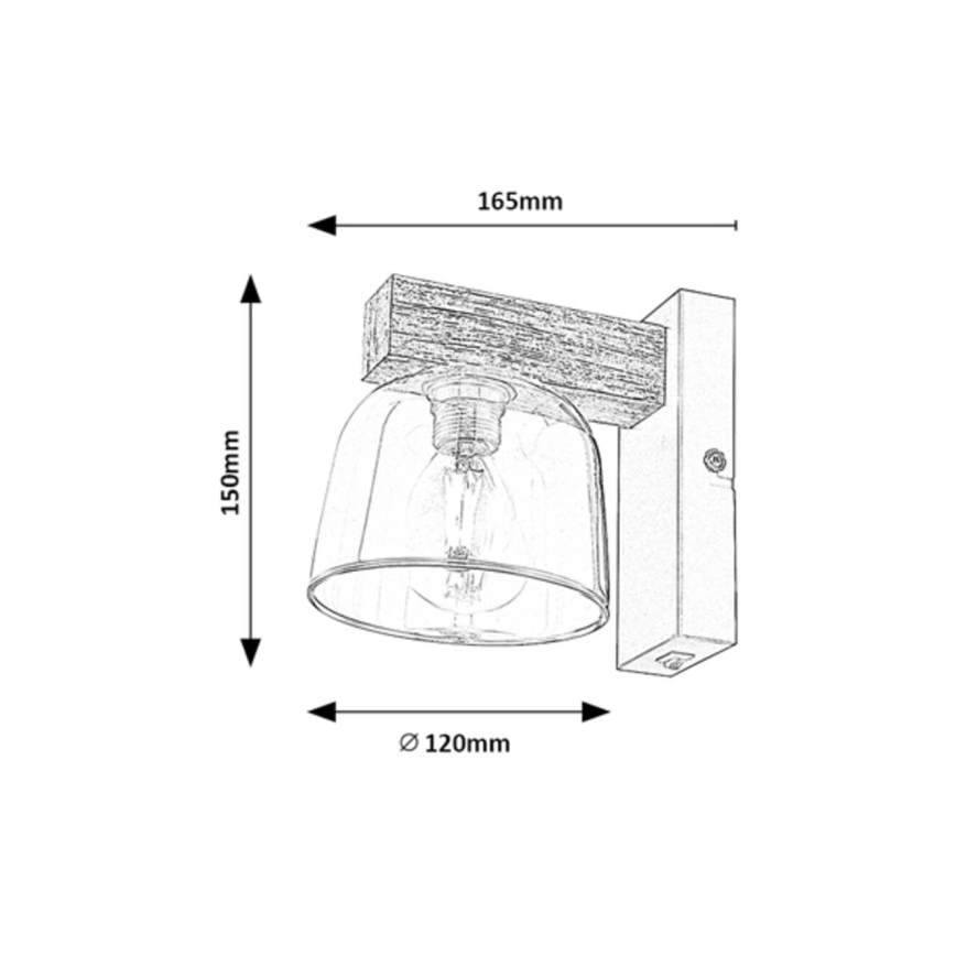 Rabalux - Vägglampa 1xE14/40W/230V