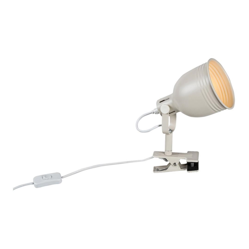 Rabalux 3093 - Spotlight med klämma 1xE14/25W/230V beige