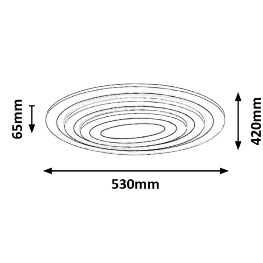 Rabalux - LED dimbar taklampa LED/41W/230V med fjärrkontroll Ø 53 cm