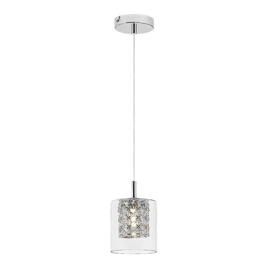 Rabalux 3114 - Kristall ljuskrona med upphängningsrem 1xG9/40W/230V
