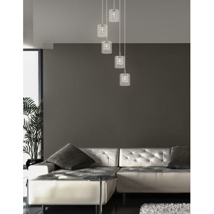 Rabalux - Ljuskrona med upphängningsrem 5xG9/40W/230V