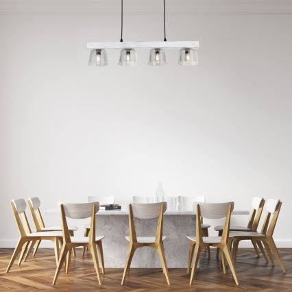Rabalux - Ljuskrona med upphängningsrem 4xE14/40W/230V
