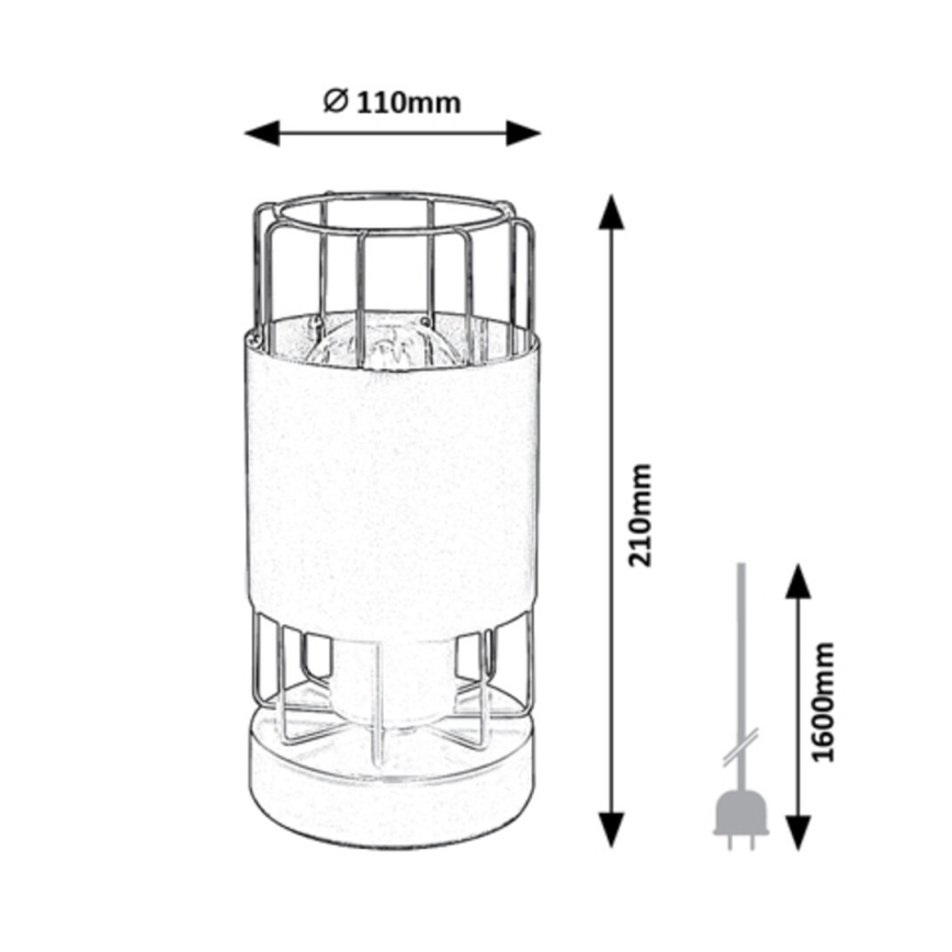 Rabalux - Bordslampa 1xE27/40W/230V