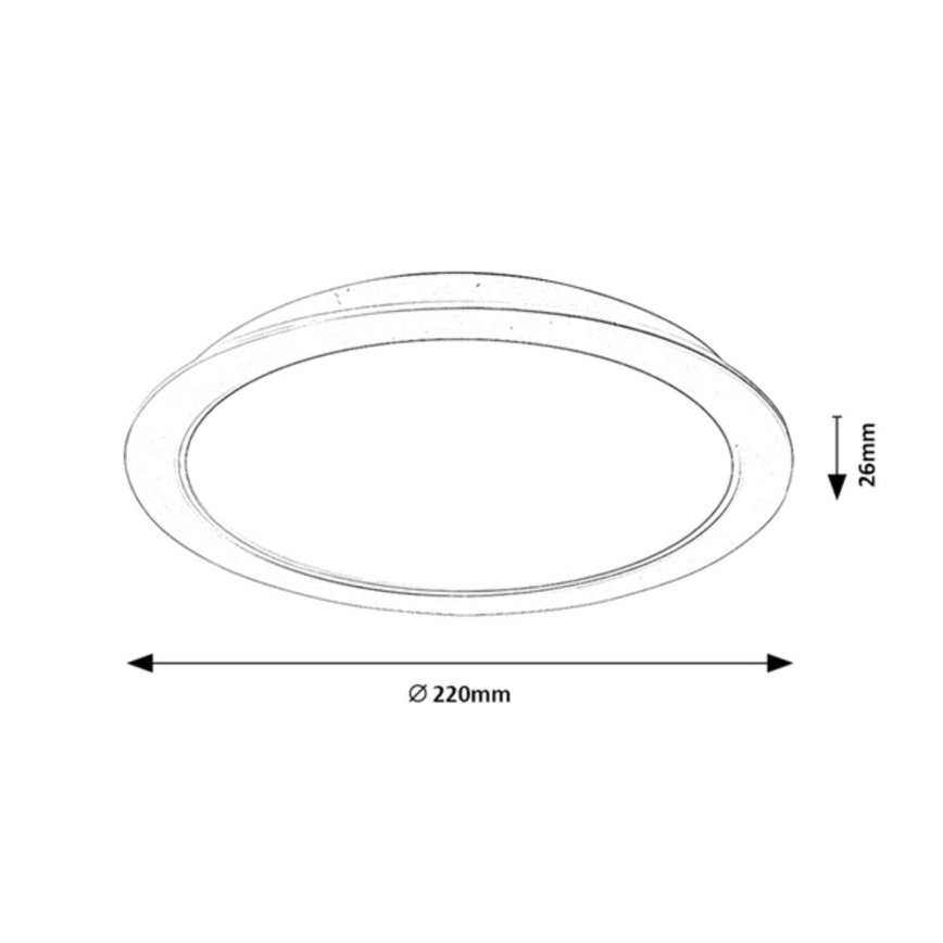 Rabalux 3166 - LED Infälld belysning SHAUN LED/24W/230V d. 22 cm