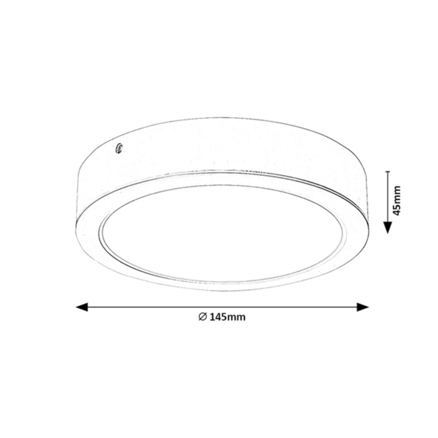 Rabalux - LED taklampa LED/12W/230V diameter 14,5 cm