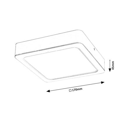 Rabalux - LED taklampa LED/18W/230V 17 cm