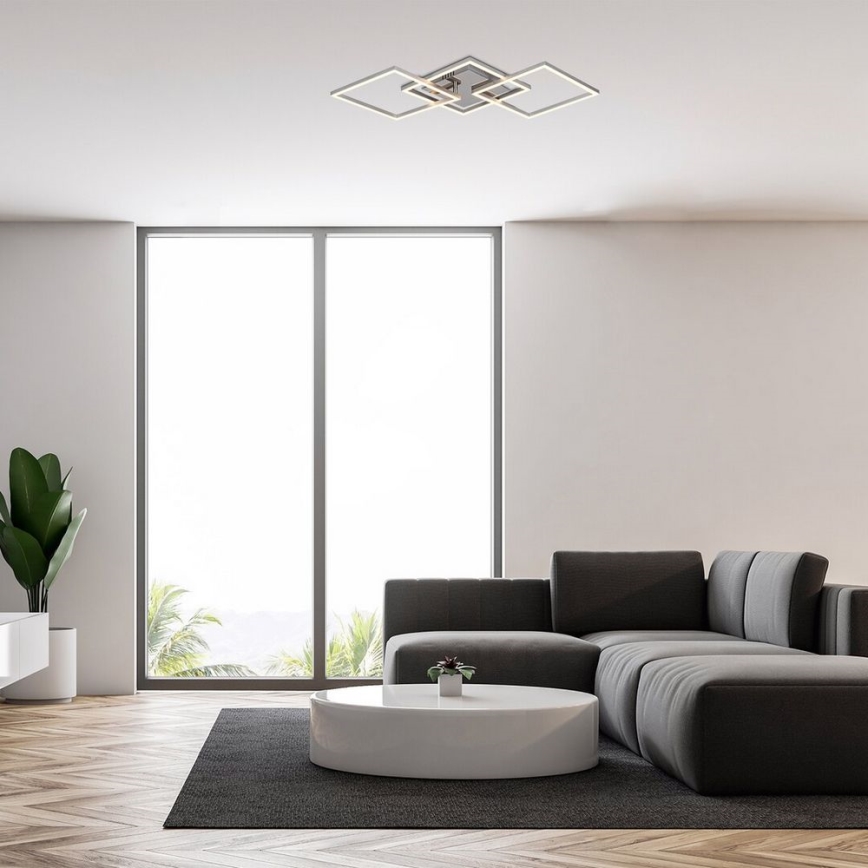 Rabalux - LED ytmonterad ljuskrona LED/43W/230V skinande krom 37x76,5 cm