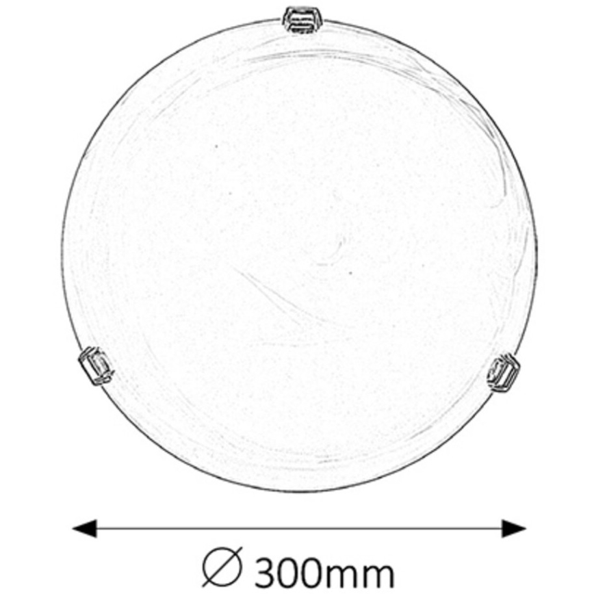 Rabalux 3201 - Takbelysning ALABASTRO 1xE27/60W/230V
