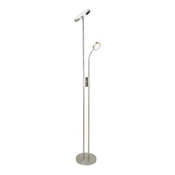 Rabalux 3239-LED Dimbar golvlampa LED/18,5W/230V + LED/4,5W krom