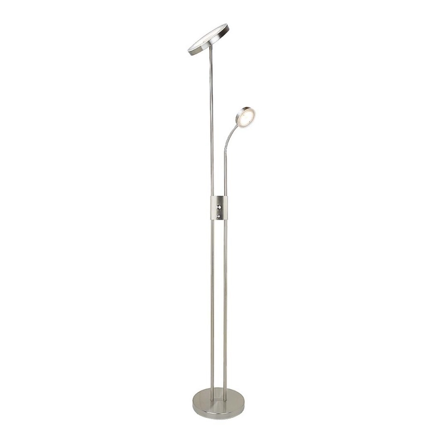 Rabalux 3239-LED Dimbar golvlampa LED/18,5W/230V + LED/4,5W krom