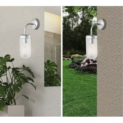 Rabalux - Vägglampa för badrum 1xE27/60W/230V IP44 svart