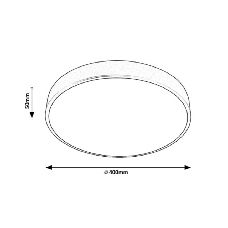 Rabalux - LED taklampa LED/36W/230V 40 cm silver