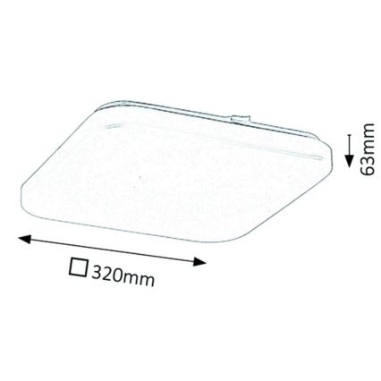Rabalux 3344 - LED Takbelysning ROB LED/32W/230V