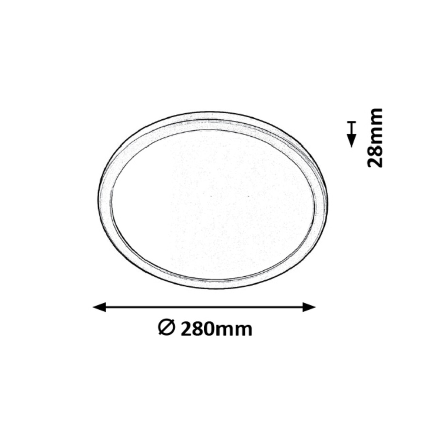 Rabalux 3358 - LED Badrumsbelysning tak LAMBERT LED/15W/230V IP44