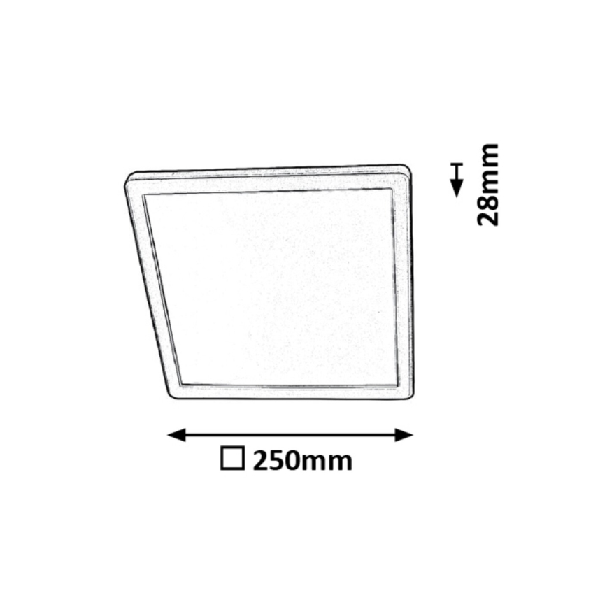 Rabalux 3359 - LED Badrumsbelysning tak LAMBERT LED/15W/230V IP44