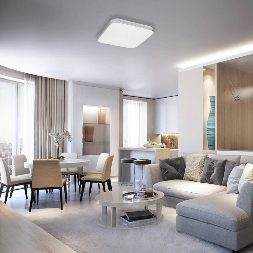 Rabalux - LED taklampa LED/36W/230V kvadratisk 53x53 cm