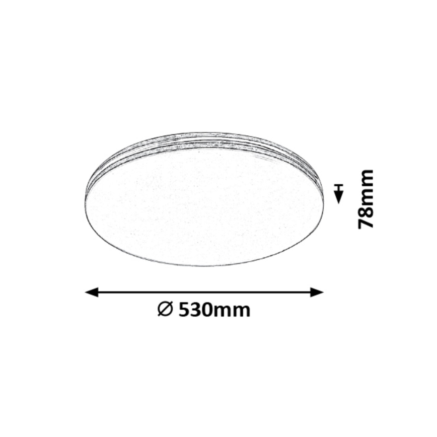 Rabalux 3411 - LED Takbelysning OSCAR LED/36W/230V rund