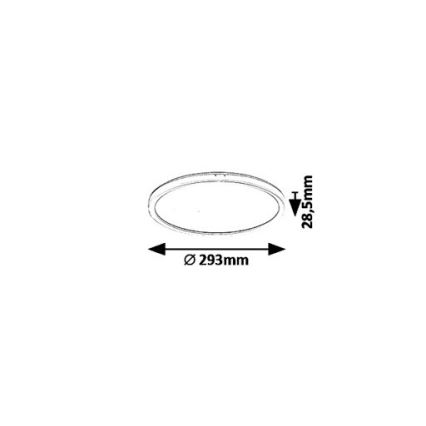 Rabalux 3427 - LED Takbelysning PAVEL LED/18W/230V