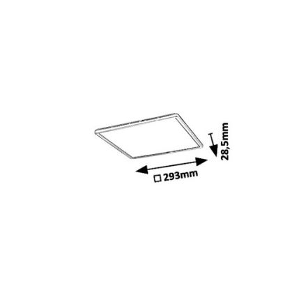 Rabalux 3429 - LED Takbelysning PAVEL LED/18W/230V