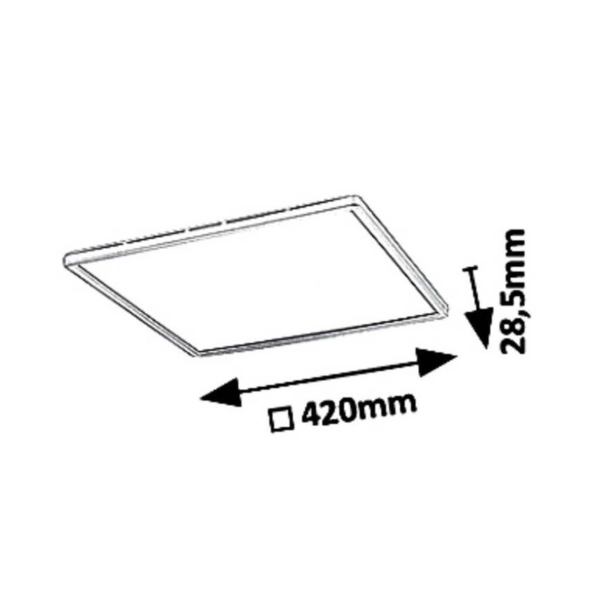 Rabalux 3430 - LED Dimbar Takbelysning PAVEL LED/22W/230V