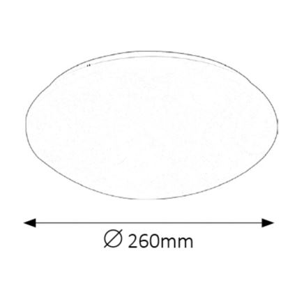 Rabalux 3437 - LED Badrumsbelysning tak LUCAS LED/12W/230V