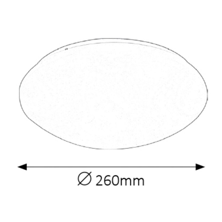 Rabalux - LED taklampa för badrum LED/12W/230V IP44 diameter 26 cm