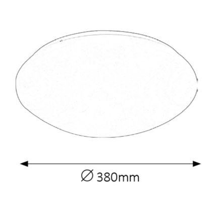 Rabalux - LED taklampa för badrum LED/24W/230V IP44 diameter 38 cm