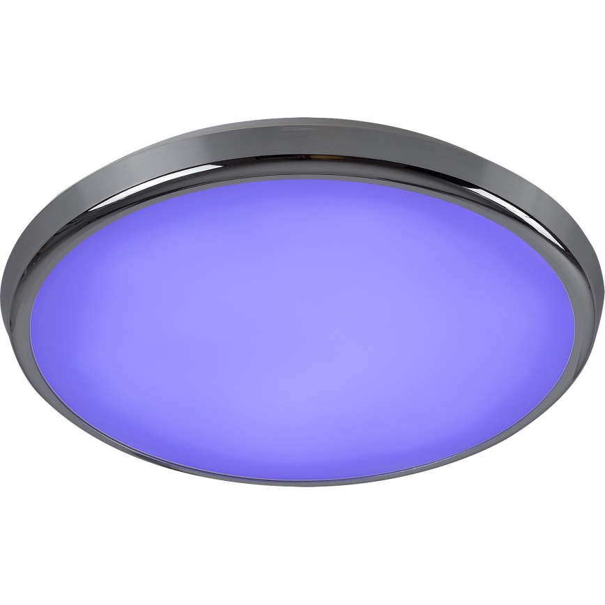 Rabalux - LED RGB Ljusreglerad vägglampa för badrum LED/18W/230V diameter 30 cm 3000-6500K IP44 + fjärrkontroll