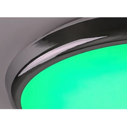Rabalux - LED RGB Ljusreglerad vägglampa för badrum LED/18W/230V diameter 30 cm 3000-6500K IP44 + fjärrkontroll