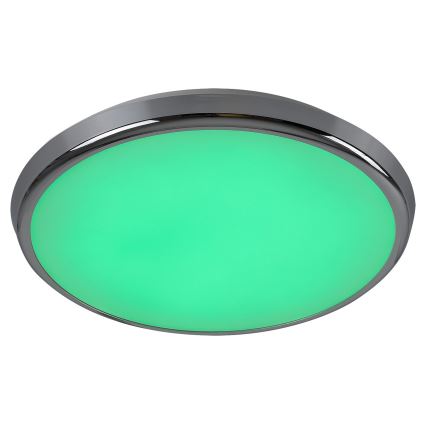Rabalux - LED RGB Ljusreglerad vägglampa för badrum LED/18W/230V diameter 30 cm 3000-6500K IP44 + fjärrkontroll