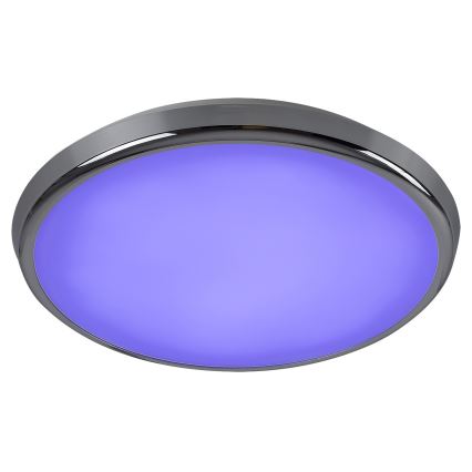 Rabalux - LED RGB Ljusreglerad vägglampa för badrum LED/18W/230V diameter 30 cm 3000-6500K IP44 + fjärrkontroll