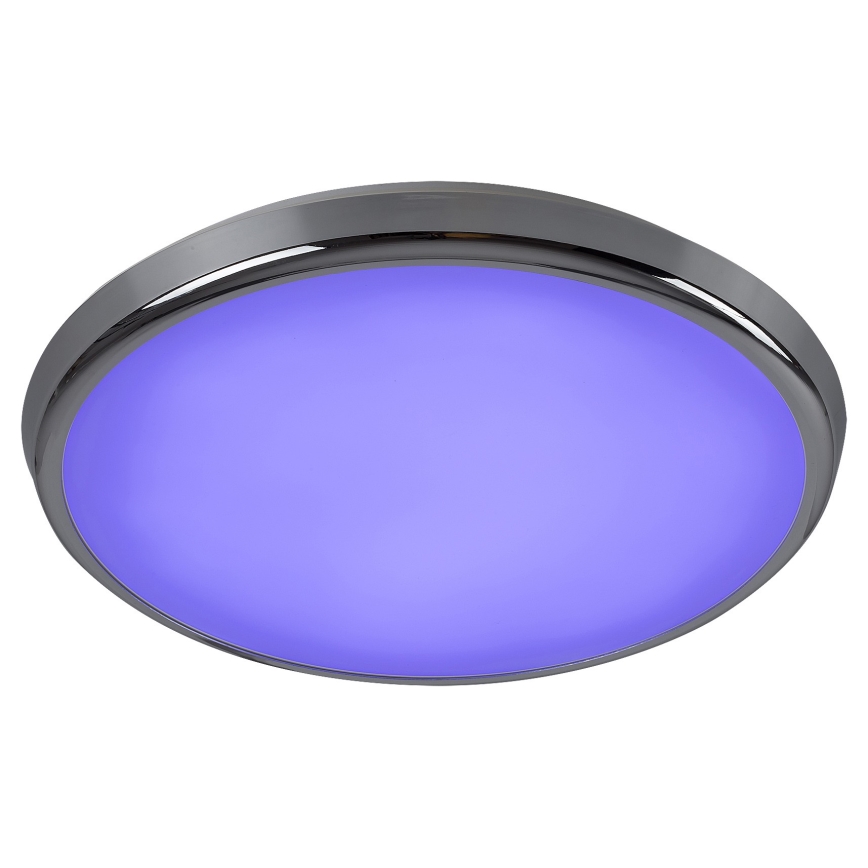 Rabalux - LED RGB Ljusreglerad vägglampa för badrum LED/18W/230V diameter 30 cm 3000-6500K IP44 + fjärrkontroll