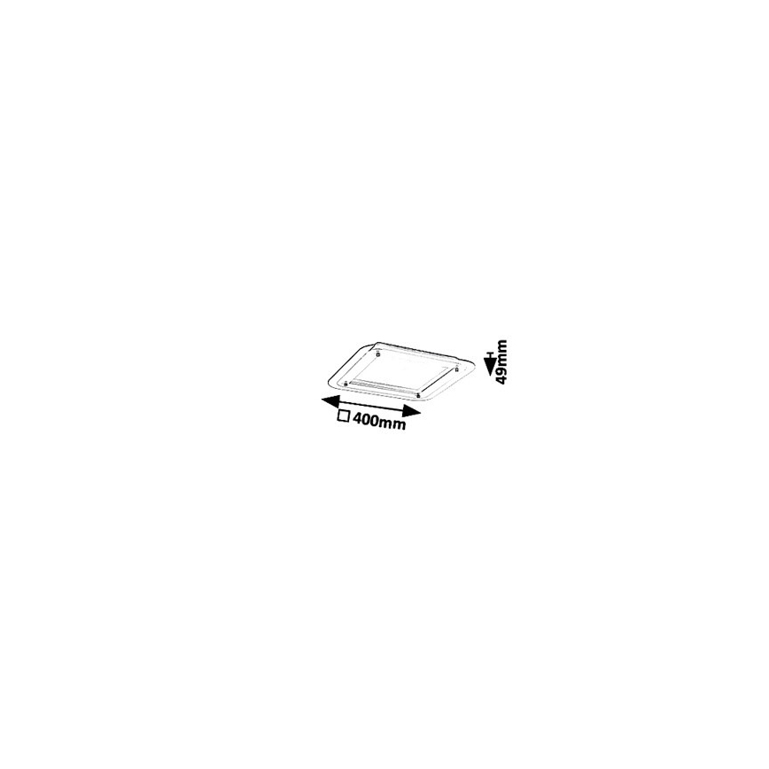Rabalux 3489 - LED Takbelysning LORNA LED/18W/230V