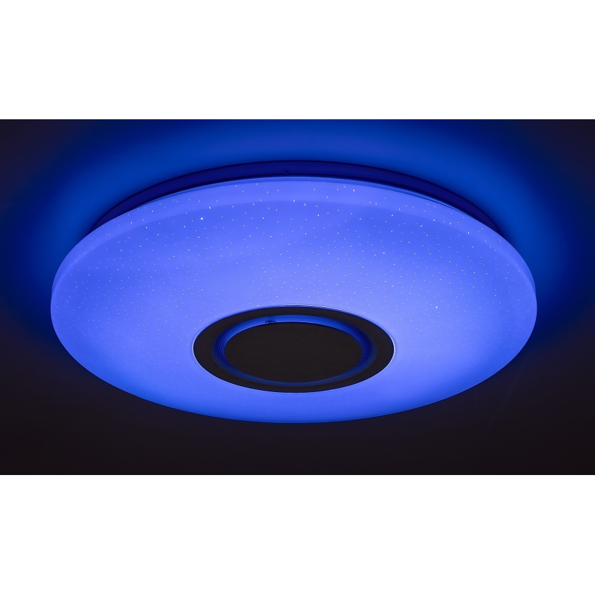 Rabalux - LED RGB Dimbar taklampa med högtalare LED/24W/230V Wi-Fi Tuya + fjärrkontroll