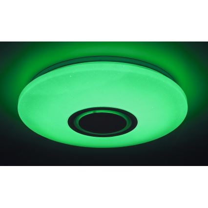 Rabalux - LED RGB Dimbar taklampa med högtalare LED/24W/230V Wi-Fi Tuya + fjärrkontroll