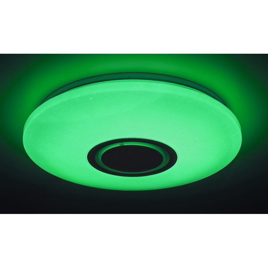 Rabalux - LED RGB Dimbar taklampa med högtalare LED/24W/230V Wi-Fi Tuya + fjärrkontroll
